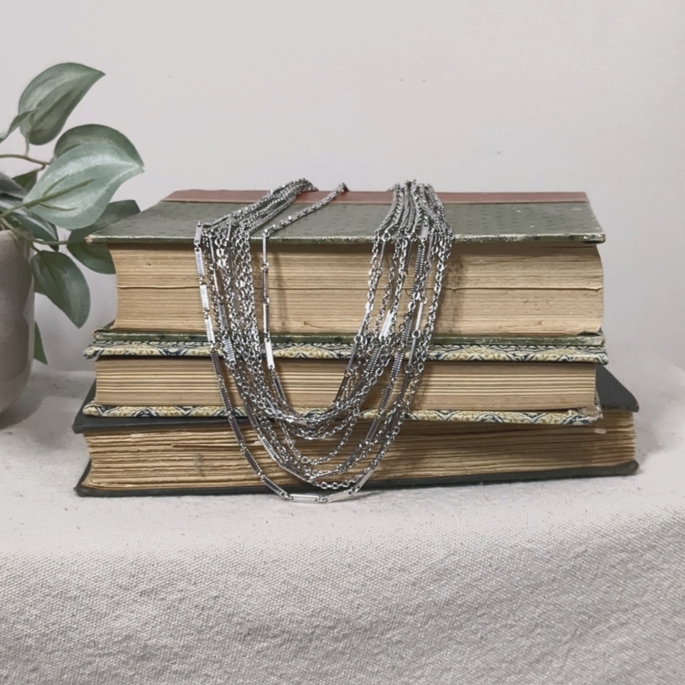 Vintage Multi-chain Silver Necklace